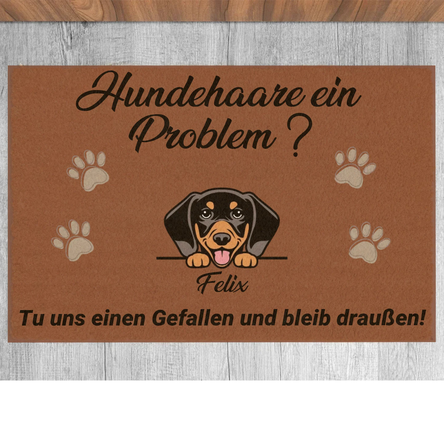 Fußmatte "Hundehaare ein Problem?"