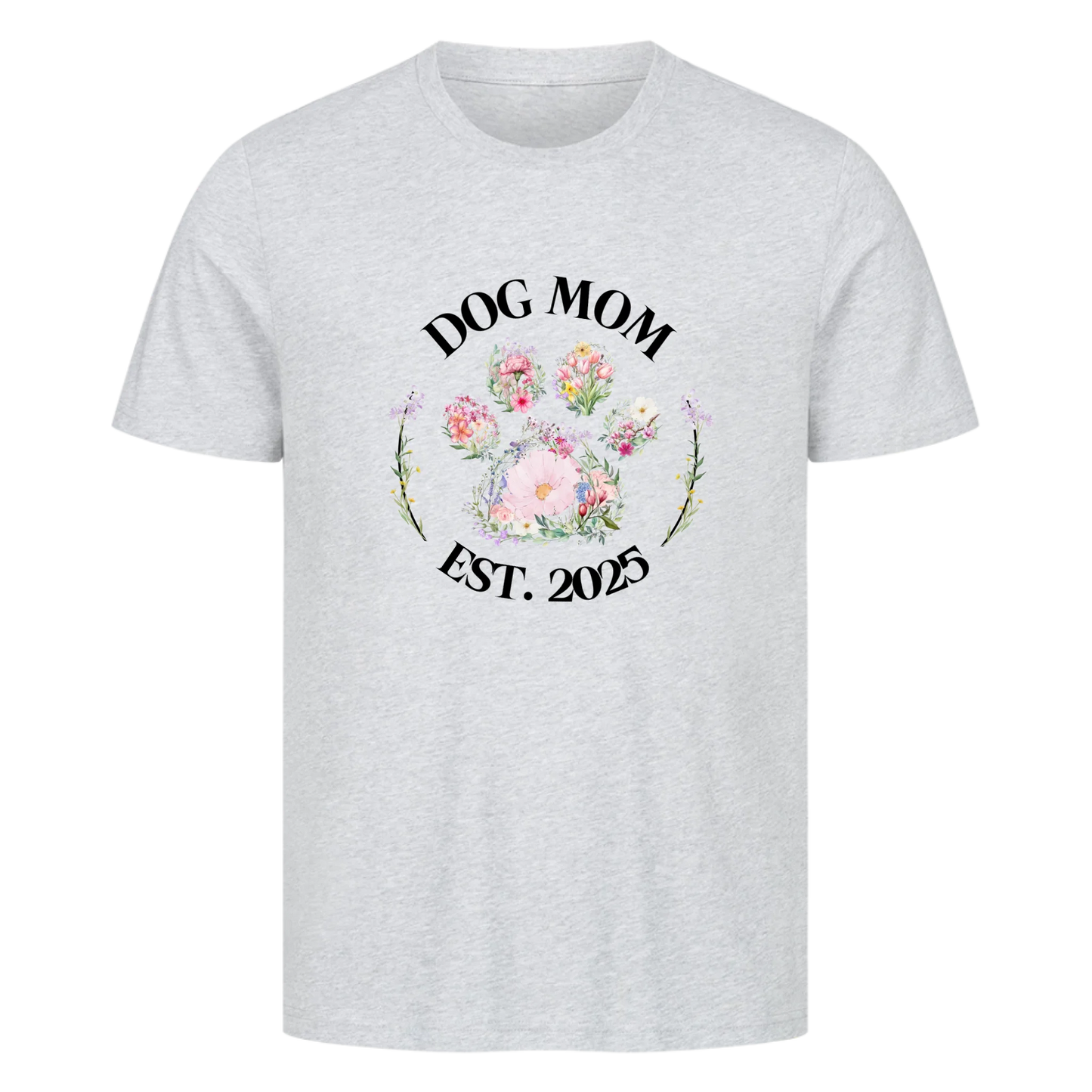 T-Shirt "Flower Dog Mom"