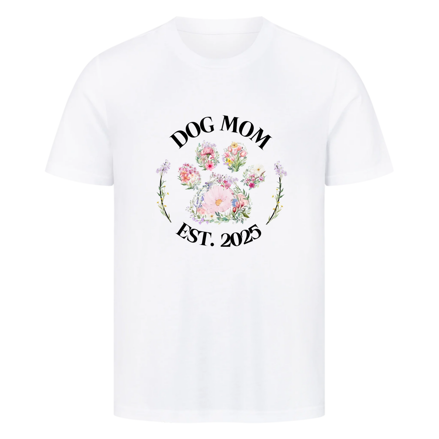 T-Shirt "Flower Dog Mom"