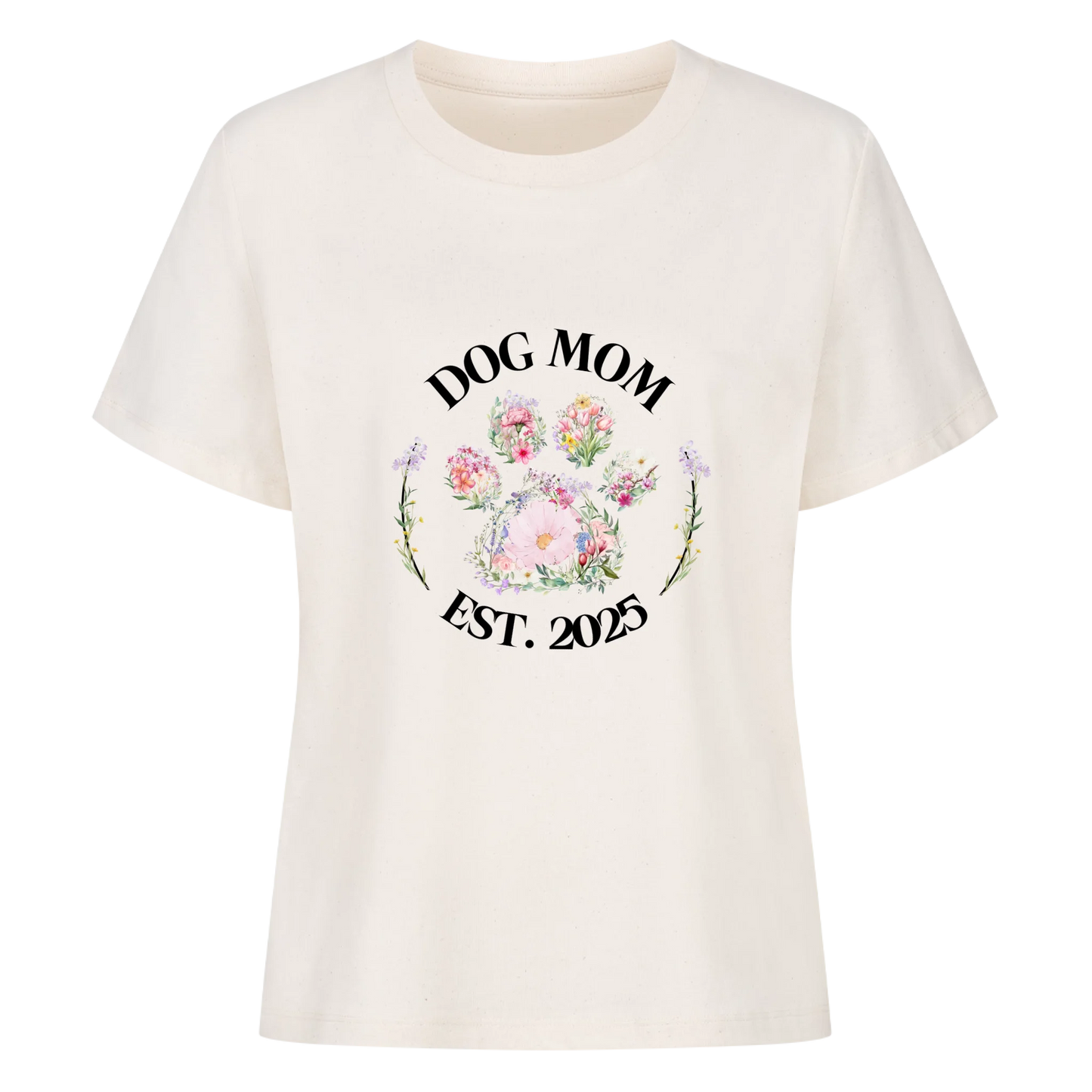 Frauen T-Shirt "Flower Dog Mom"