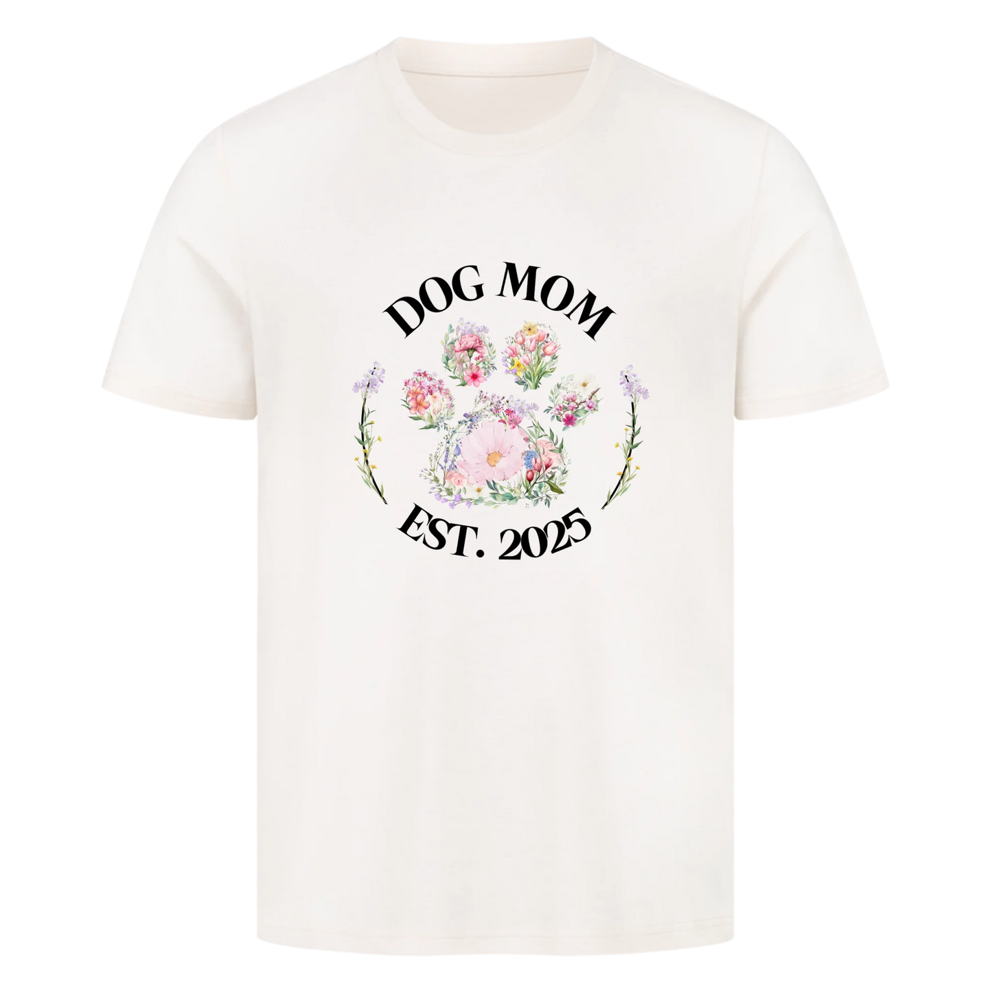 T-Shirt "Flower Dog Mom"