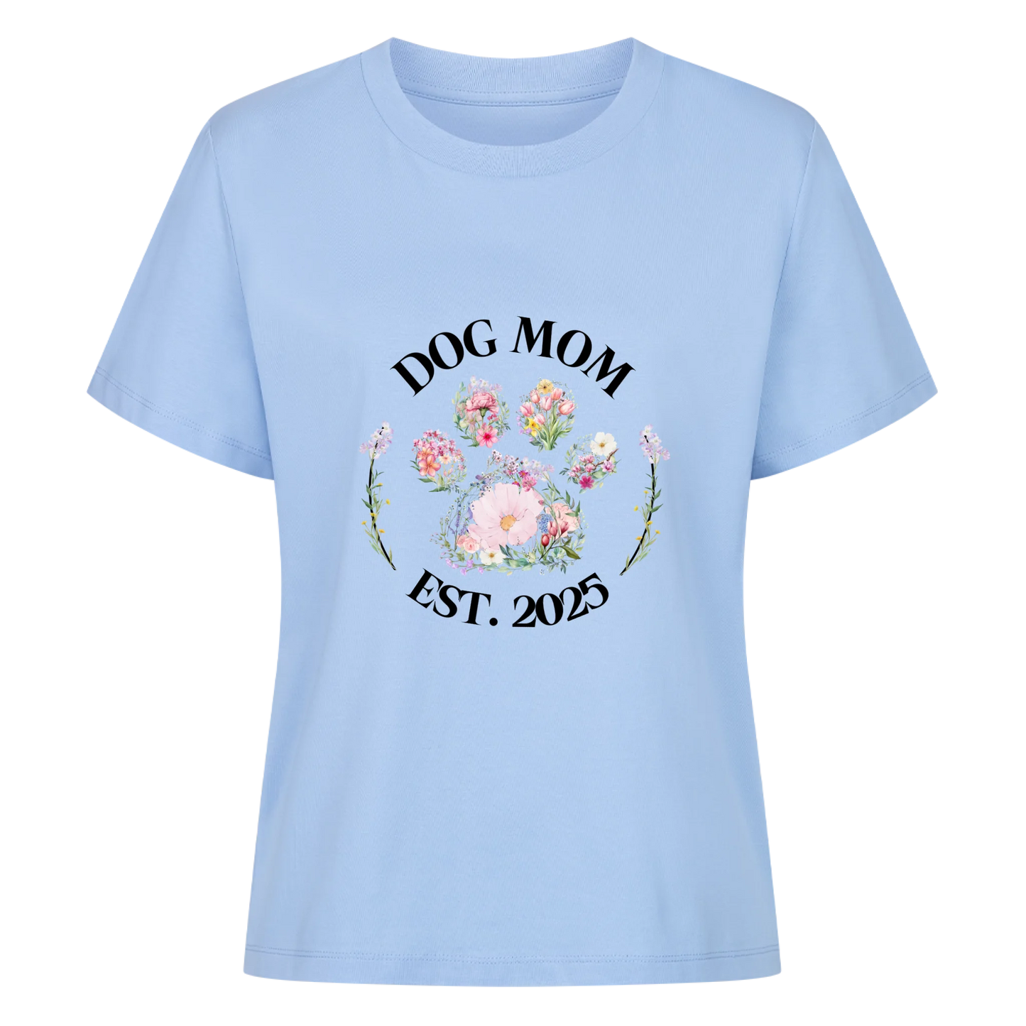 Frauen T-Shirt "Flower Dog Mom"