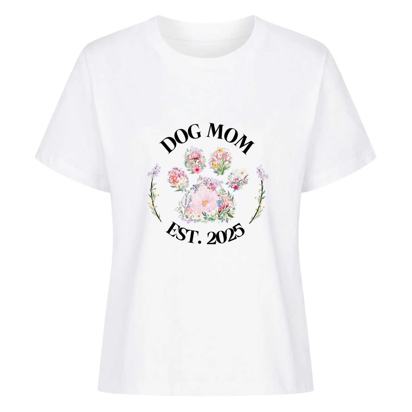 Frauen T-Shirt "Flower Dog Mom"