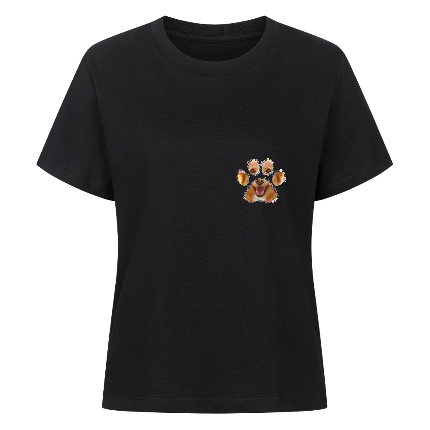 Frauen T-Shirt "Blumen Pfote"