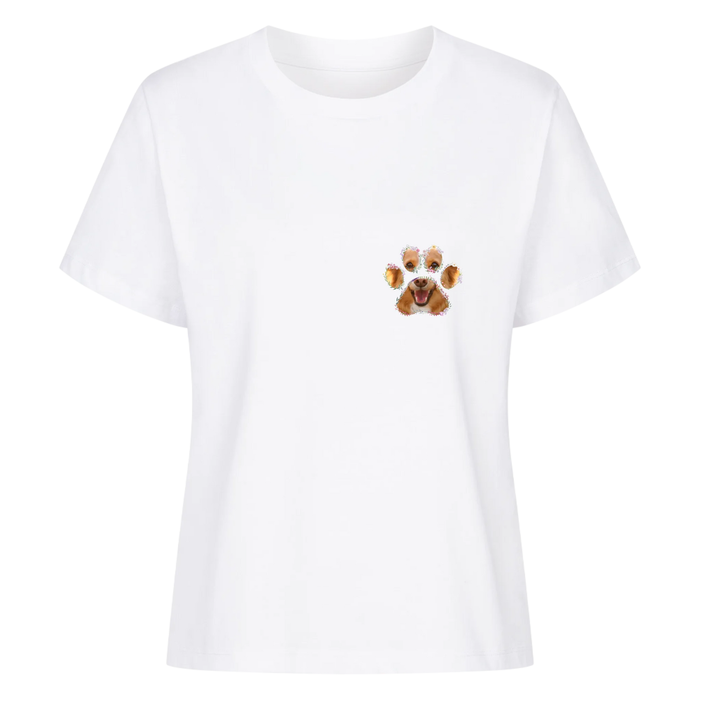 Frauen T-Shirt "Blumen Pfote"