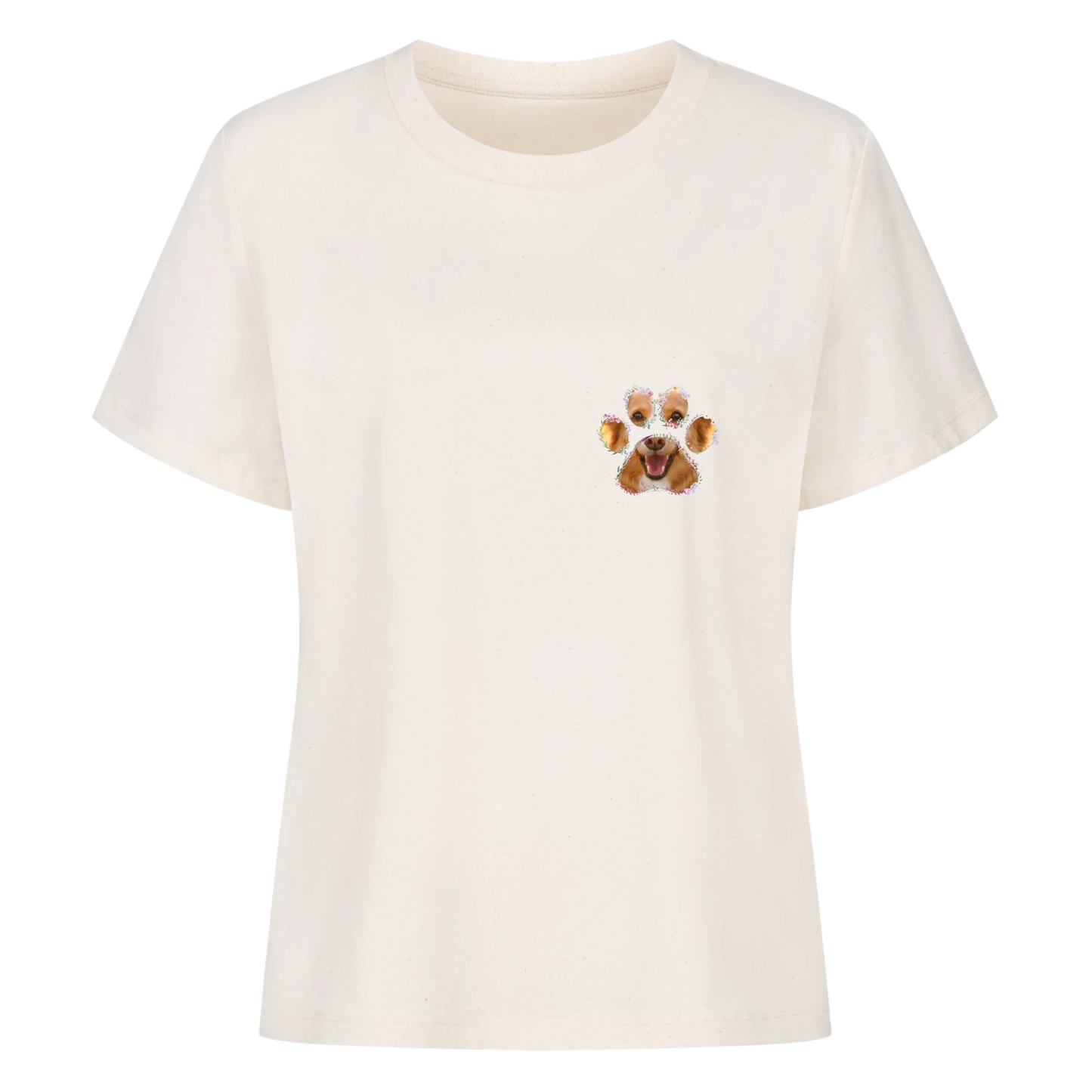 Frauen T-Shirt "Blumen Pfote"