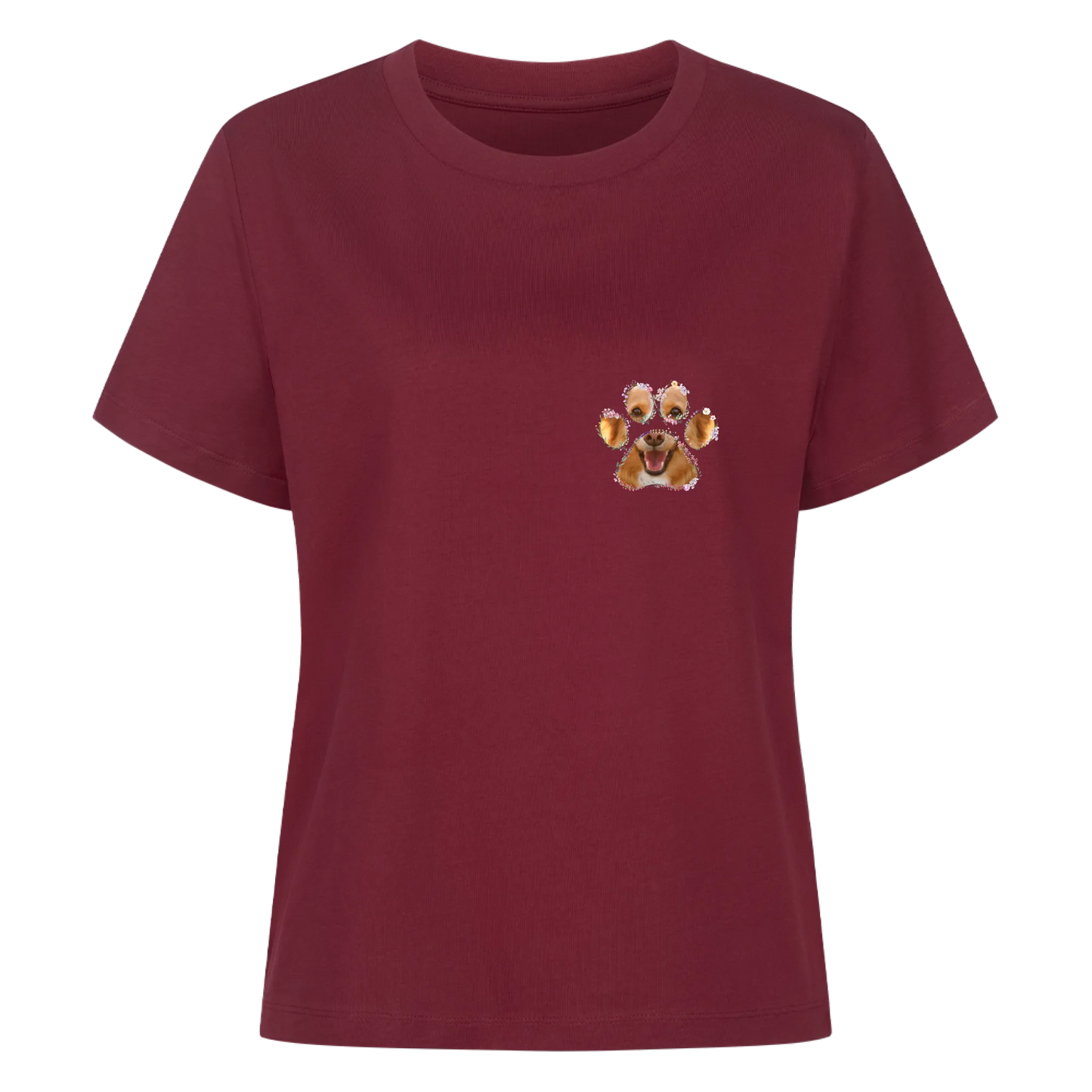 Frauen T-Shirt "Blumen Pfote"