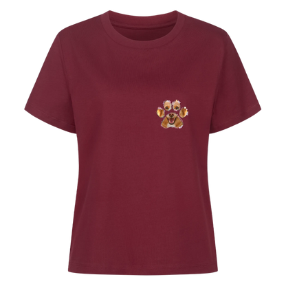 Frauen T-Shirt "Blumen Pfote"