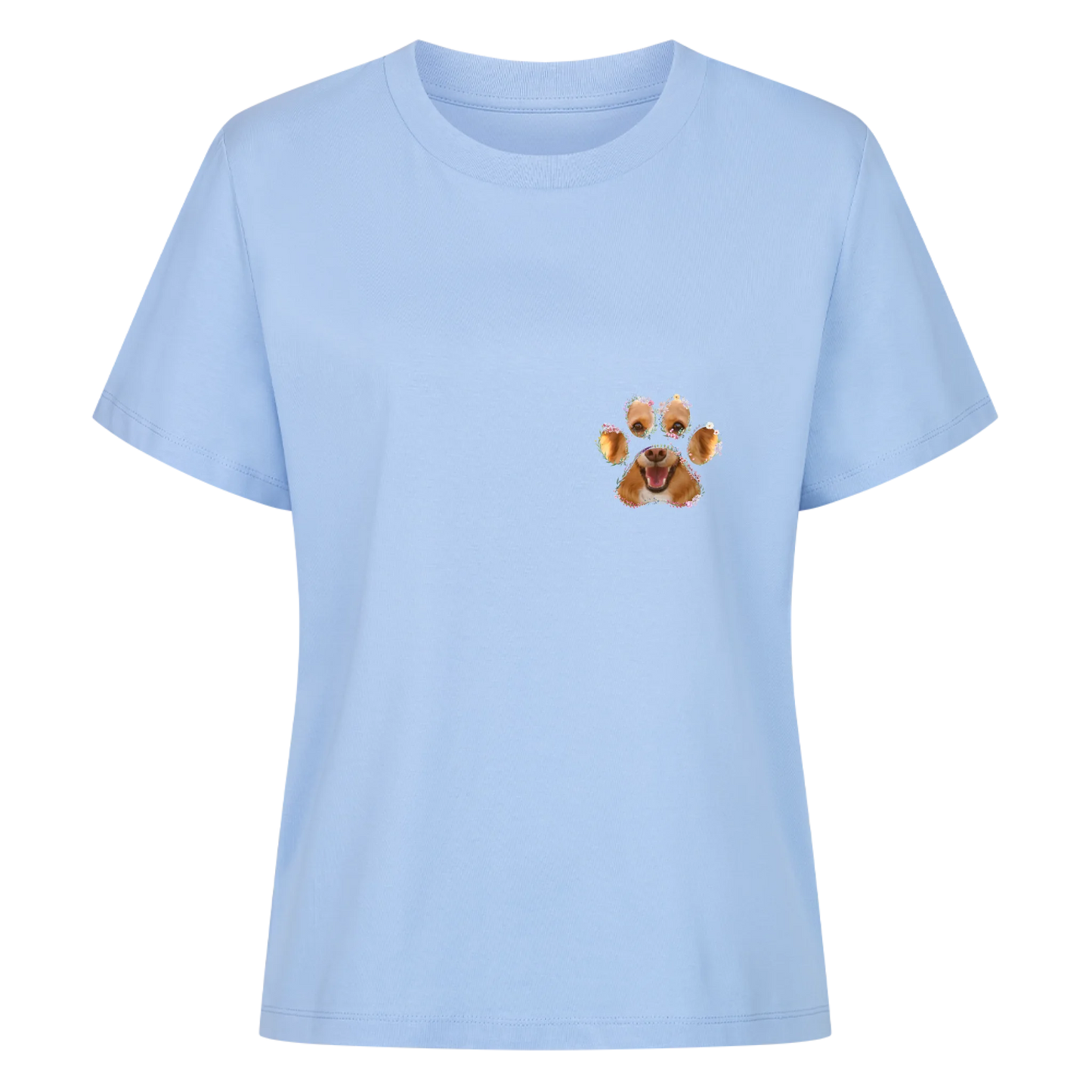 Frauen T-Shirt "Blumen Pfote"