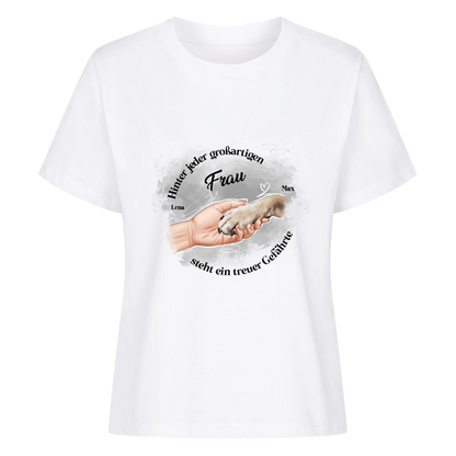 Frauen T-Shirt "Hinter jeder"