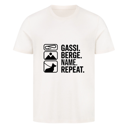 Unisex T-Shirt "Gassi, Berge, Repeat"