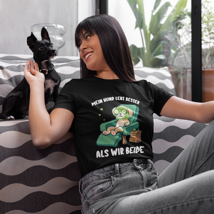 Unisex T-Shirt "Mein Hund lebt"