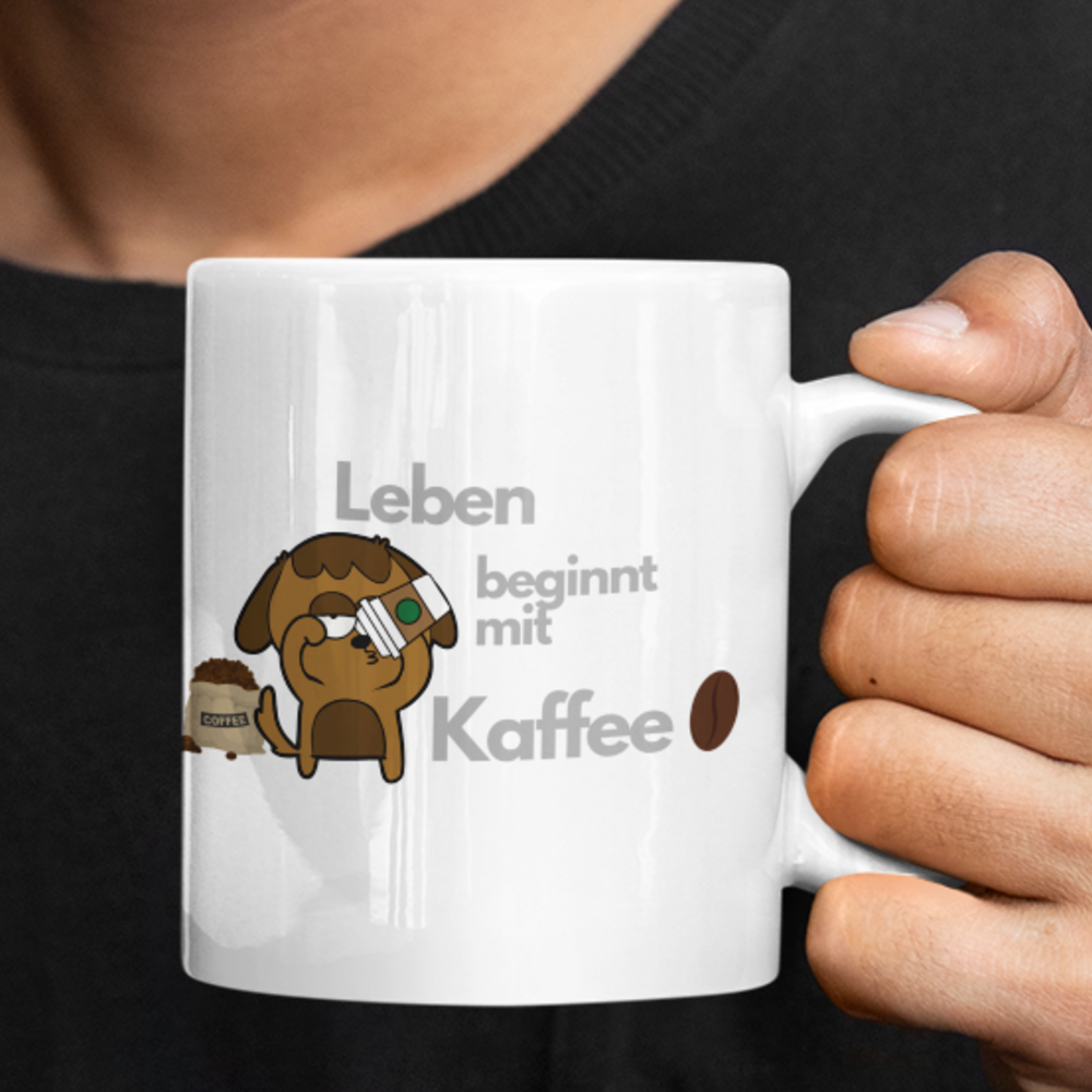 Tasse "Leben beginnt"