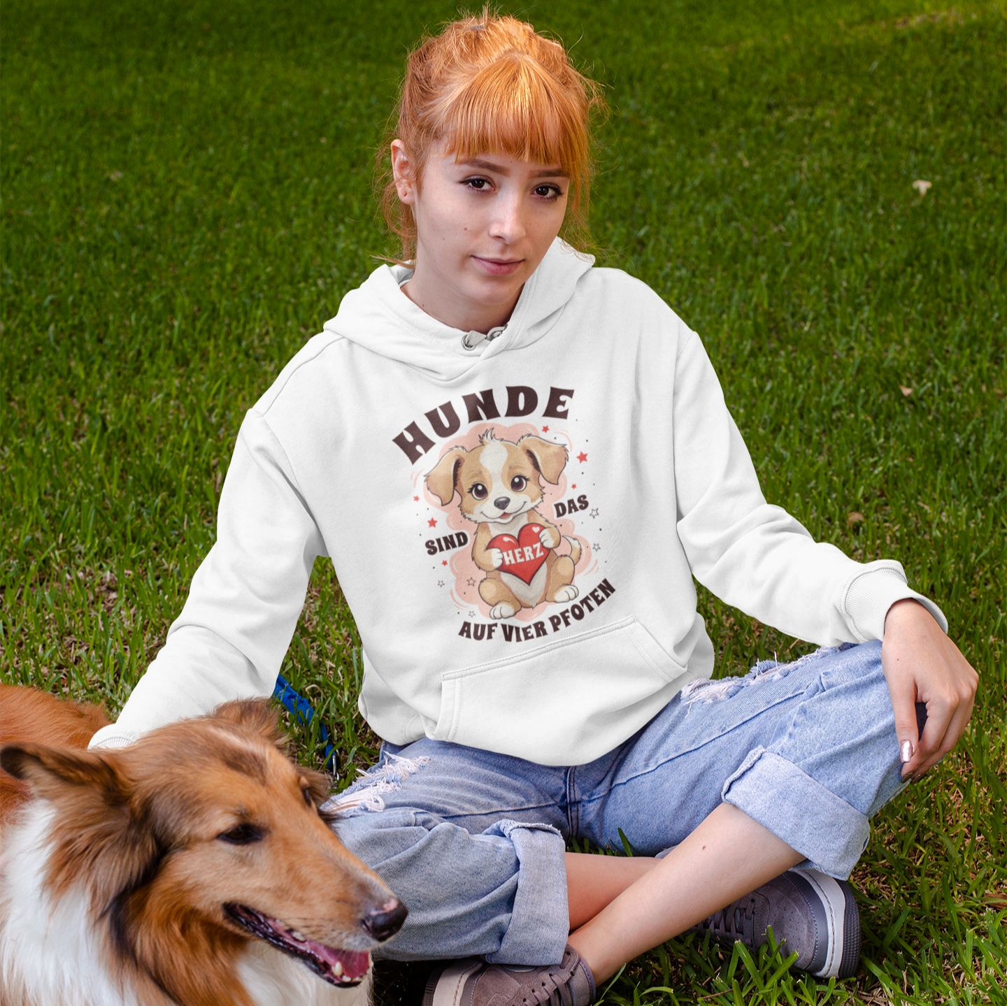 Unisex Hoodie "Hunde sind das Herz"